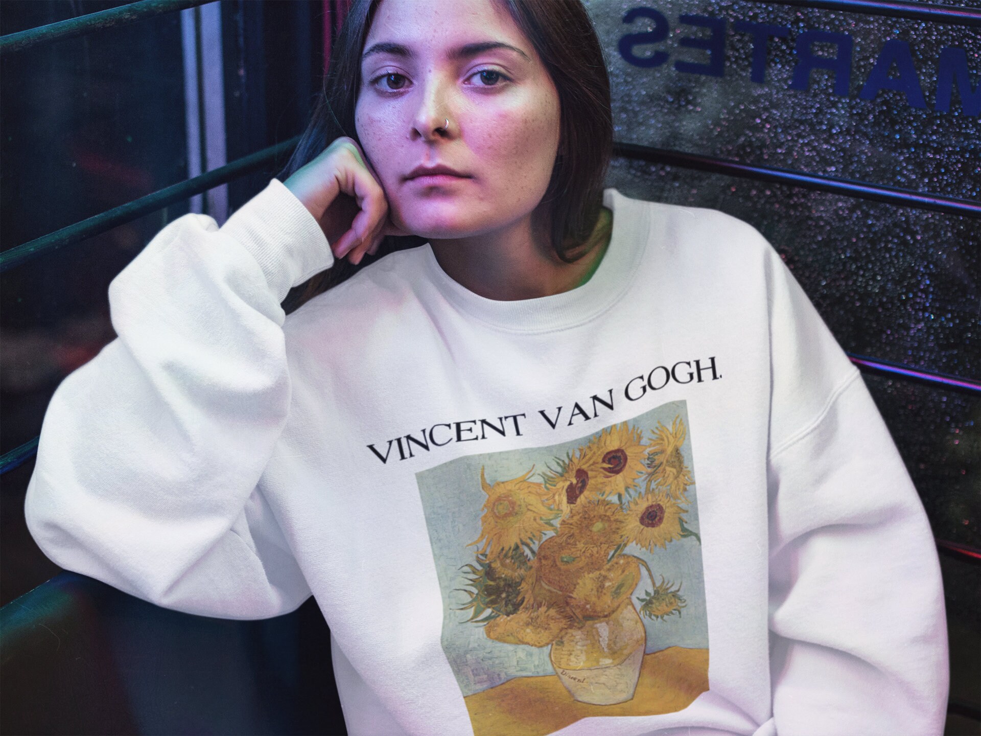 Van Gogh Sweatshirt - Aesthetic Art Unisex sweatshirt %100 High Quality Cotton