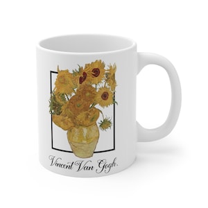 Van gogh Sunflowers mug - Art lover mug gift