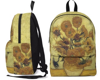 Van Gogh Sunflowers Backpack - Art Lover Laptop Backpack