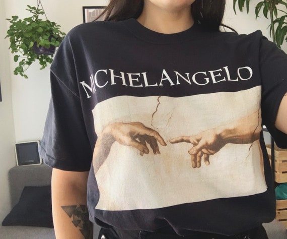 Michelangelo Art Shirt - Creation Of Adam Michelangelo Art Shirt - Creation Of Adam