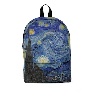 Sac à dos Starry Night - Sac à dos pour ordinateur portable Vincent Van Gogh