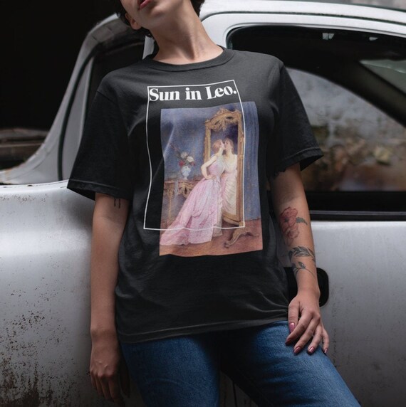 Leo shirt Aesthetic - Art Inspired Astrology Tee - Classic art Leo Shirt - Astrology Short Sleeve Tee - Fine art meme Zodiac Present