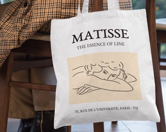 Tribute to Matisse Tote Bag - Vintage Aesthetic Art Tote Bag