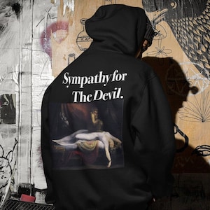Heinrich Fussli Hoodie - The nightmare Art Backprint Hoodie sweatshirt -Unisex vintage art hooded- Gothic dark Art