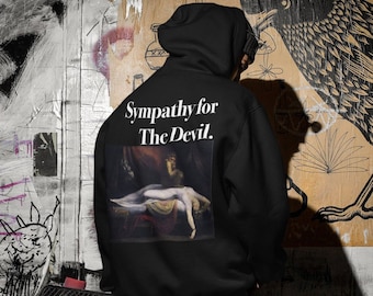 Heinrich Fussli Hoodie - Mardrömmen Konst Bakgrundstryck Hoodie - Unisex vintage konst huvad - Gotisk mörk konst