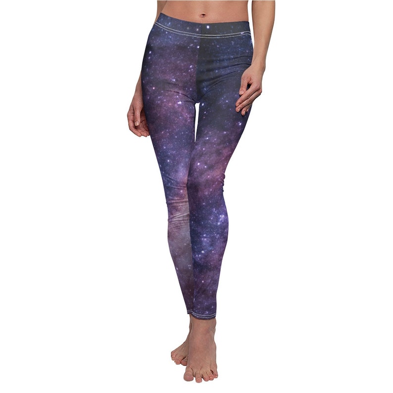 Galaxy Leggings Aesthetic Rave Pants image 3