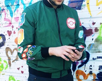 light green bomber jacket