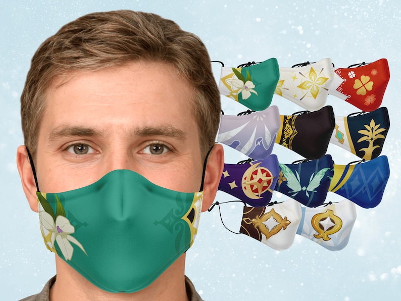 Genshin Impact Mondstadt Character Masks Etsy