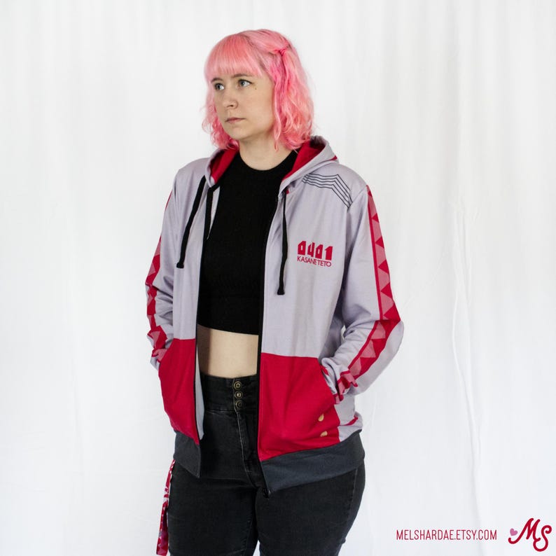 Teto Racing Jacket Kasane Teto Zip-up Hoodie - Etsy
