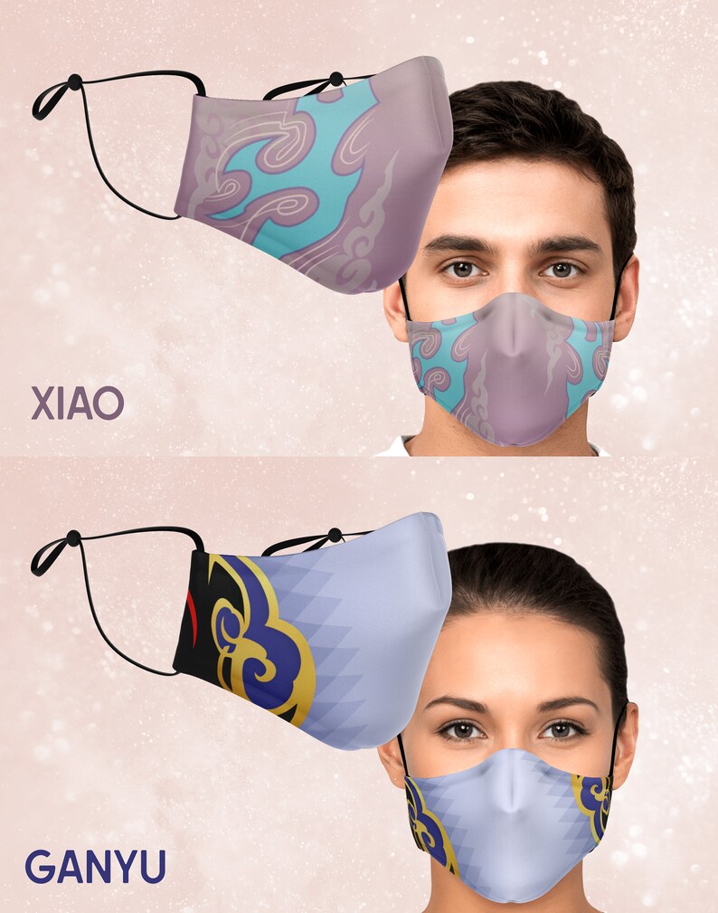 Genshin Impact Liyue Character Masks Etsy Australia