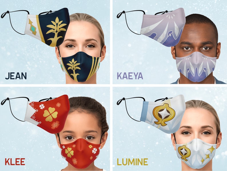 Genshin Impact Mondstadt Character Masks Etsy