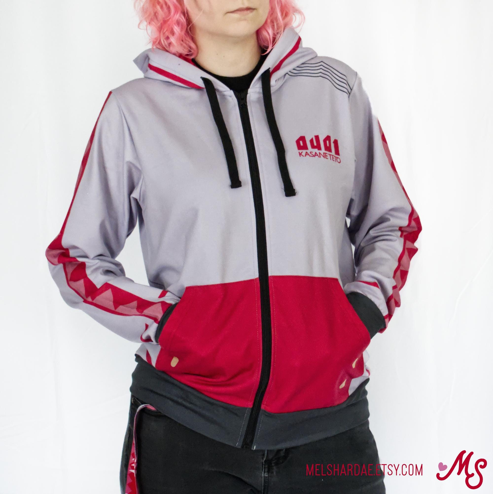 Kasane Teto Zip-up Hoodie - Etsy Israel