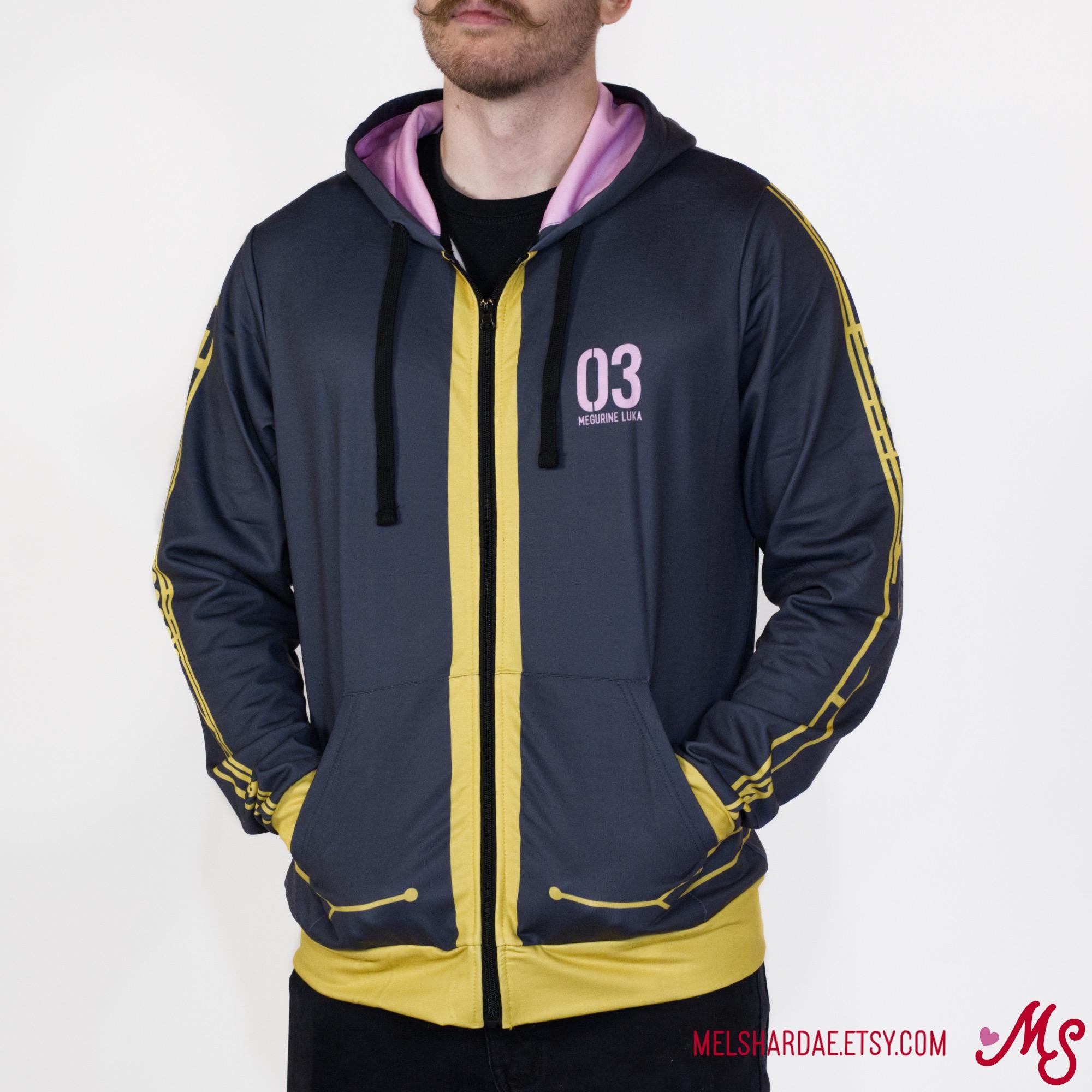 Megurine Luka Zip-up Hoodie - Etsy