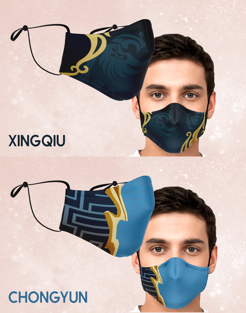 Genshin Impact Liyue Character Masks Etsy Australia