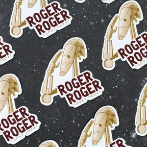 Roger Roger Droids Sticker
