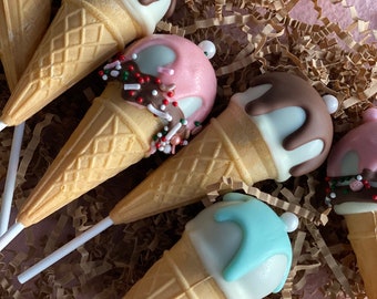 Ice Cream Cake Pops Etsy