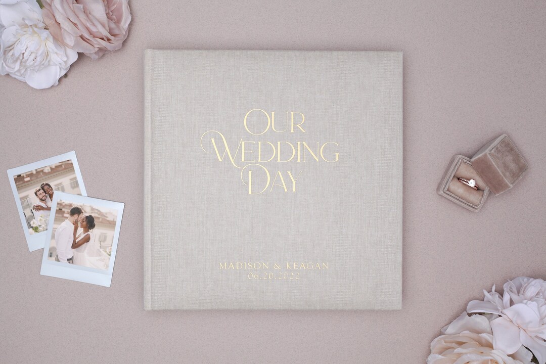 Personalized wedding photo album gift for the newlyweds wedding