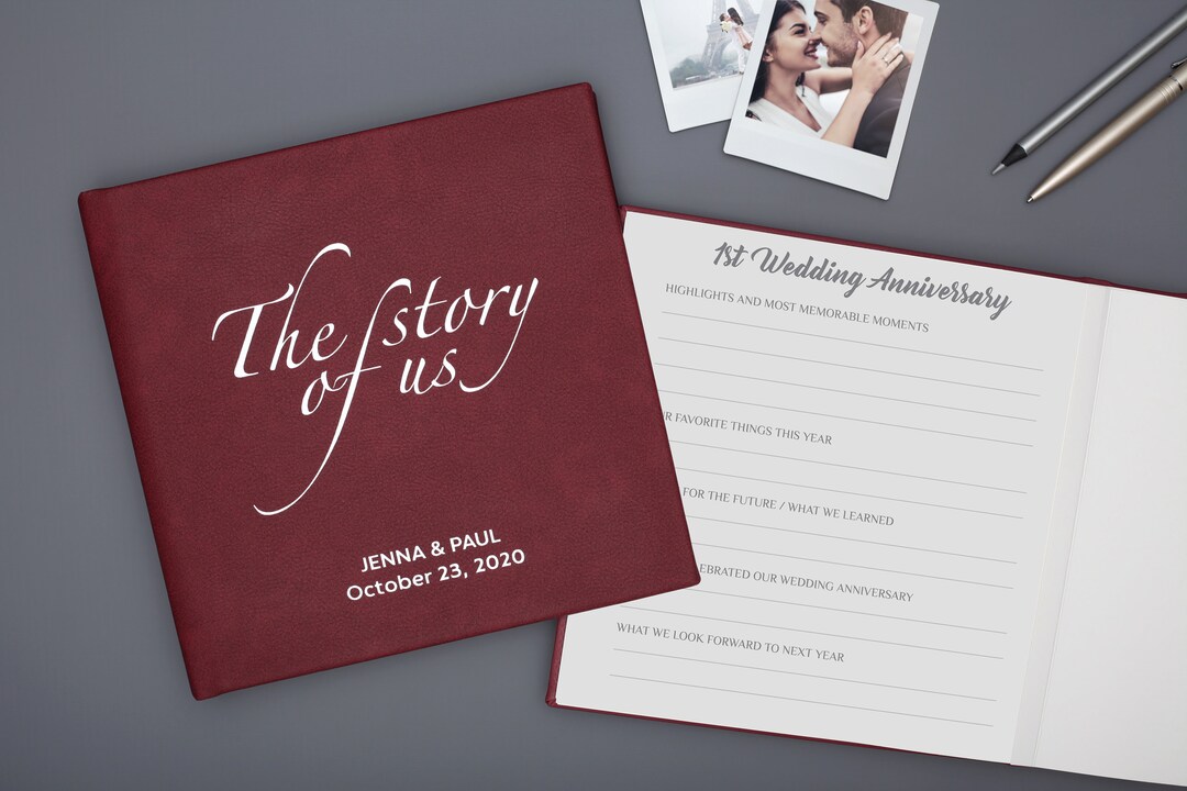 Personalized Wedding Anniversary Journal Anniversary Keepsake Journal