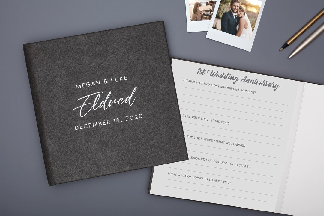Personalized Wedding Anniversary Journal Anniversary Keepsake Journal