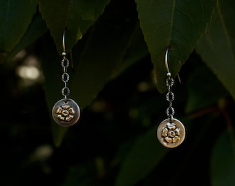 Boucle d’oreille fleur / Oubliez-moi pas boucle d’oreille / Boucle d’oreille Dangle / Bijoux de fleur / Bijoux floraux / Oubliez-moi pas bijoux / Boucle d’oreille botanique / Oubliez-moi pas /