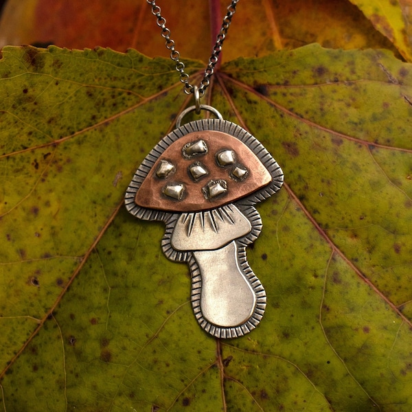 Amanita musacaria Necklace/Amanita muscaria pendant/Amanita Necklace/Amanita Pendant/Amanita Jewelry/Fly Agaric Necklace/Mushroom Pendant