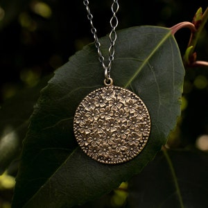 Flower Necklace/Floral Necklace/Forget me not Necklace/Flower Pendant/Flower Jewelry/Floral Jewelry/Forget me not Jewelry
