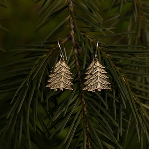 Tree Earrings/Forest Earrings/Conifer Earrings/Pine Tree Earrings/Tree Jewelry/Conifer Jewelry/Forest Jewelry/Nature Earrings/Nature Jewelry