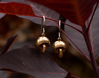 Pendiente de hongos / Joyas de hongos / Pendiente de hongos / Pendiente colgante de hongos / Joyería de hongos / Pendiente de hongos / Pendiente de hongos / Joyería de forrajeo / Pendiente de bosque / Seta de hongos