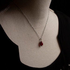 Pomegranate Seed Necklace/Persephone Necklace/Pomegranate Necklace/Persephone Jewelry/Pomegranate Seed Jewelry/Minimalist Necklace/Sterling