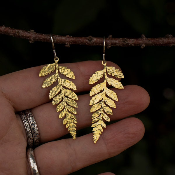 Fern Earring/Fern Jewelry/Forest Earring/Leaf Earring/Forest Jewelry/Leaf Jewelry/Foraging Earring/Foraging Jewelry/Bracken Earring/Fern