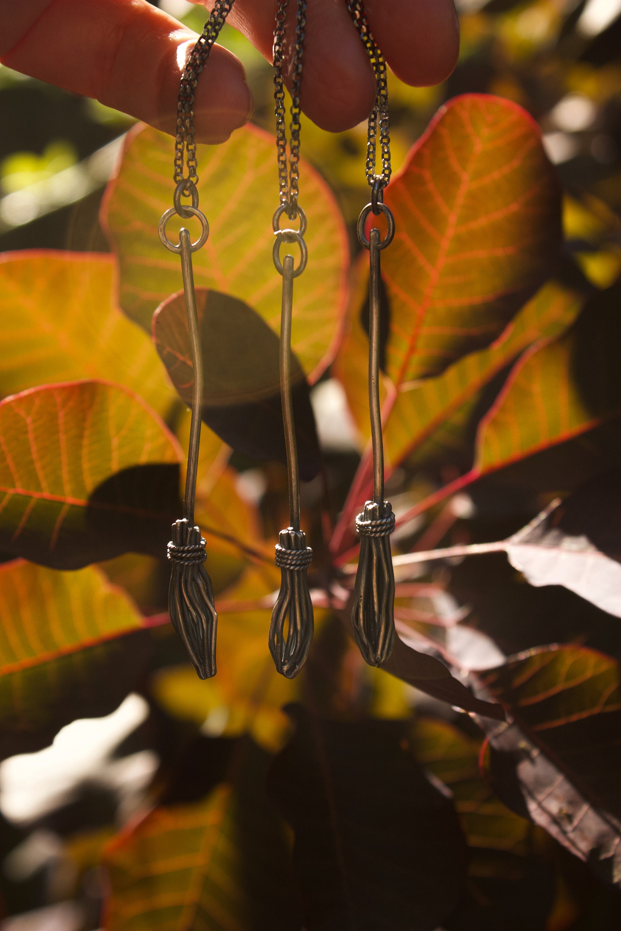 Broom Necklace/Witch Necklace/Broom Pendant/Witches Broom Etsy Polska