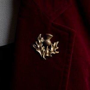 Distel Brosche/Blumen Pin/Botanische Anstecknadel/Medizinpflanze Anstecknadel/Hexe Anstecknadel/Messing Brosche/Anstecknadel/Krawatte