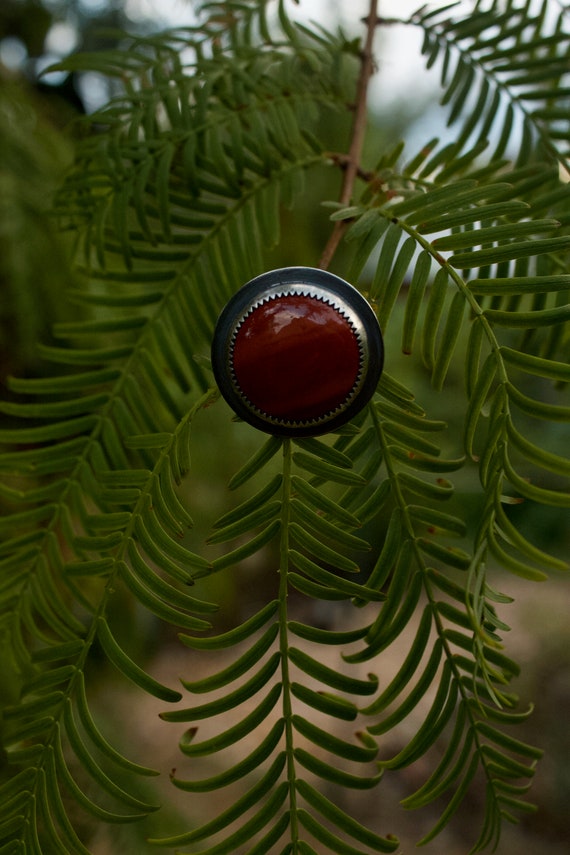 Anello clearance diaspro rosso