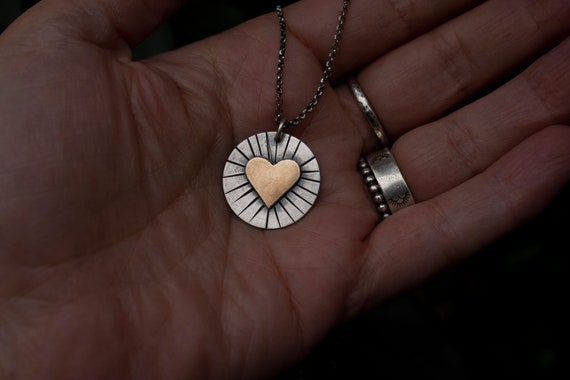 ネックレス・ペンダント My Shining Heart Necklace Shining Heart Pendant Gold – Hey Happiness