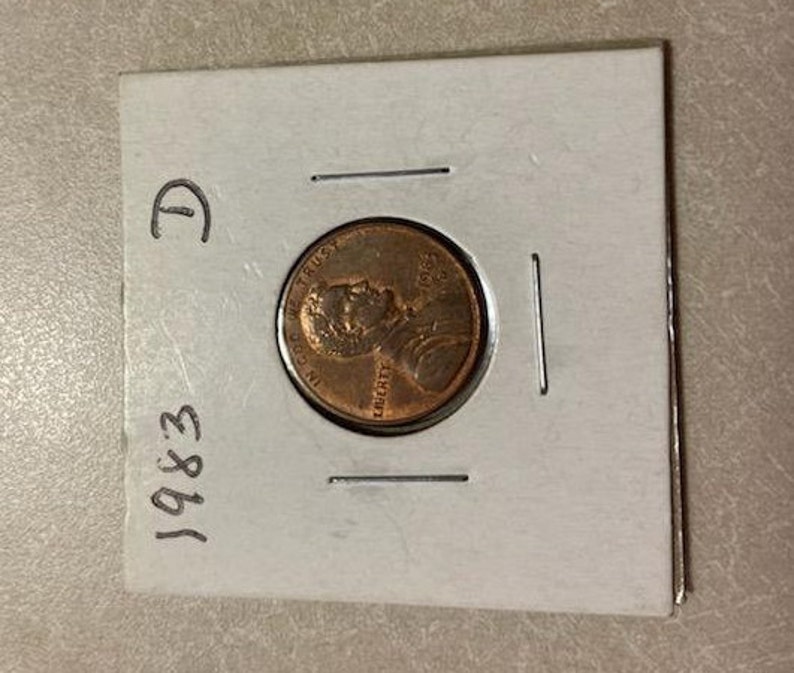 1983 D Copper Penny Etsy