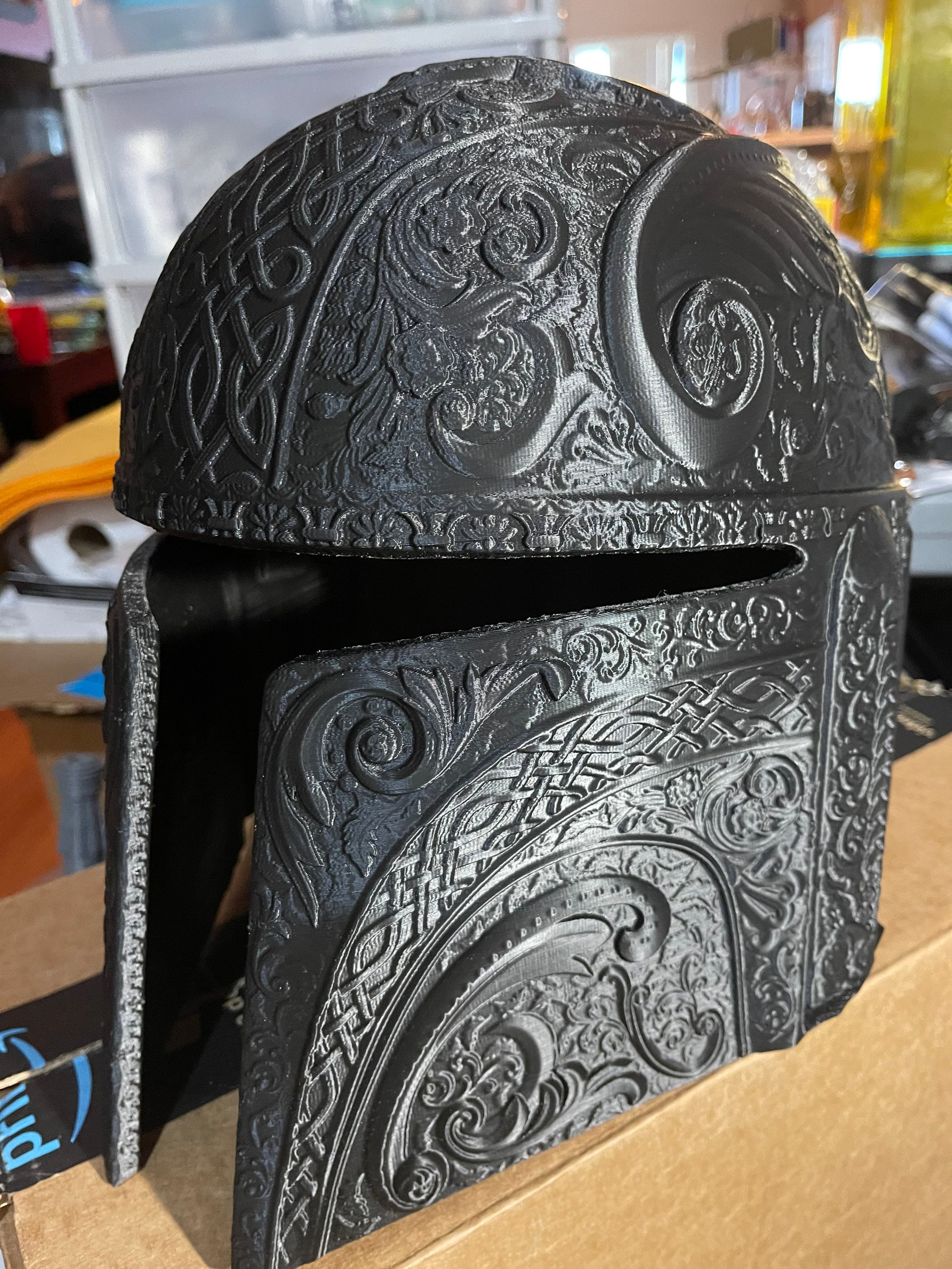 Deluxe Version Mandalorian Helmet Designed by Hex3d. Etsy UK