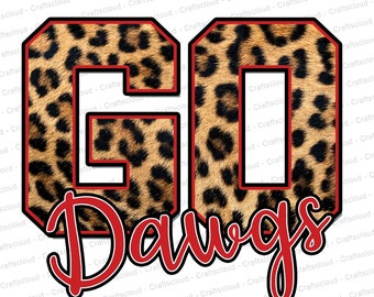 Georgia bulldogs dawgs PNG leopard & Cheetah sublimatie ontwerp download | OverBRENG | HTV | IJzer op