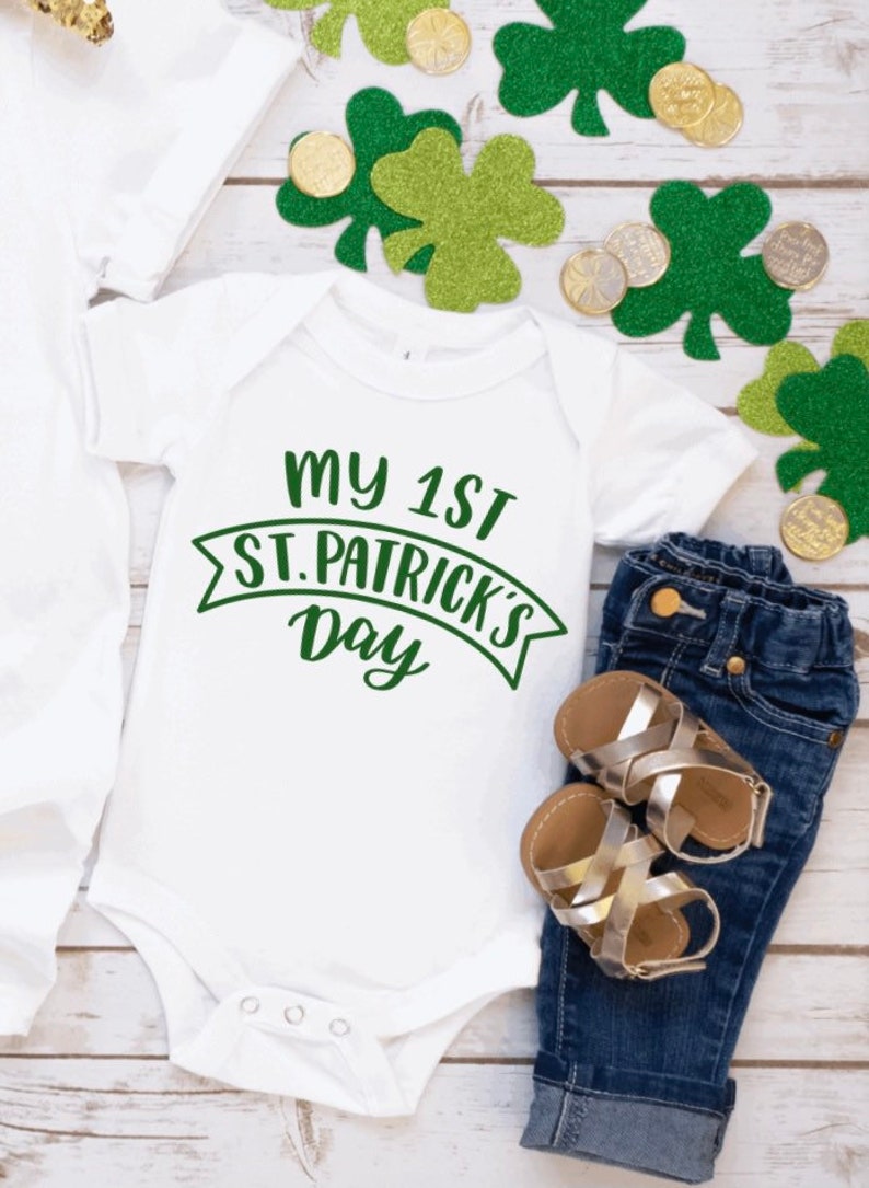 St Patricks Day first st patricks day onesie paddies day onesie st Patricks day baby onesie