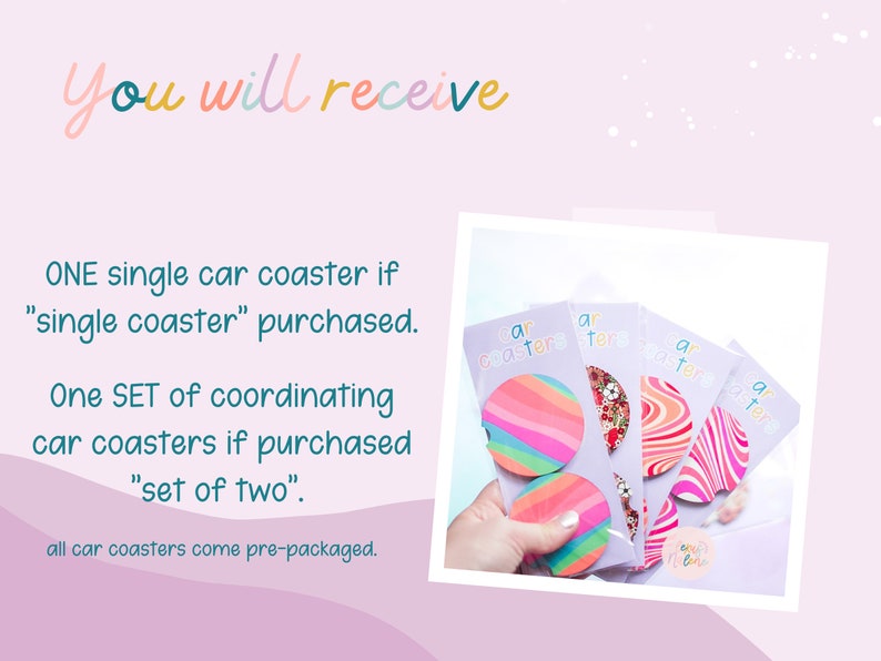 Neoprene Car Coasters – Retro Blue Absorbent Cup Holder Inserts, Reusable & Washable Coasters imagem 10