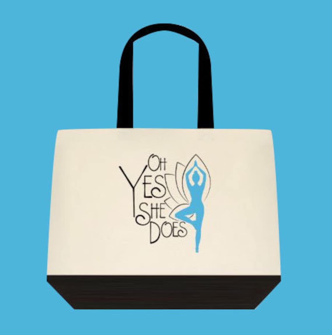 Yoga Accessories Tote Bag Etsy