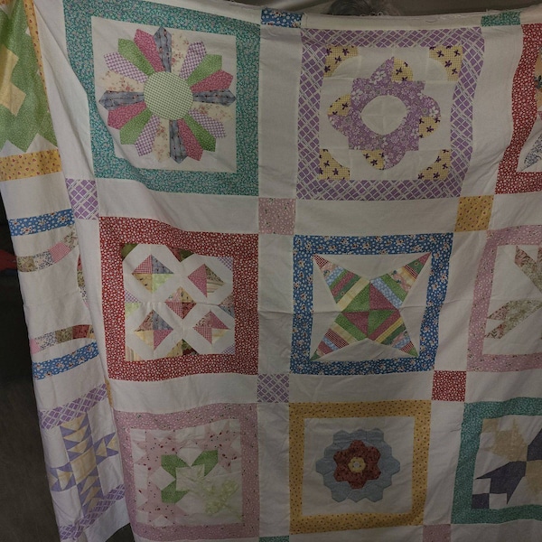 Unfinished Aunt grace quilt topper