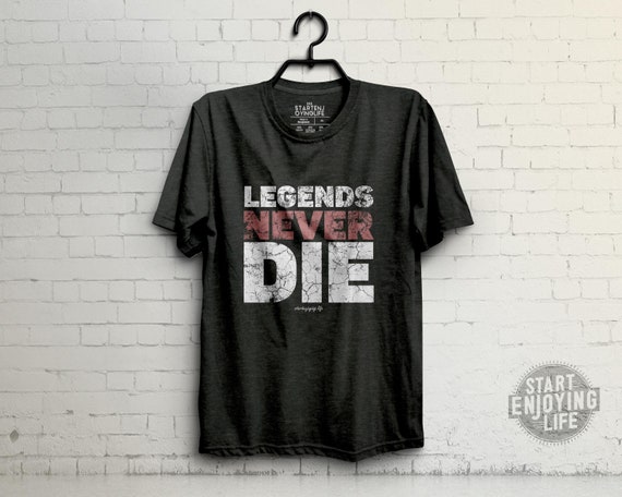 Legends Never Die Tribute Tee – Classic Bella+Canvas Tri-Blend Shirt, Vintage Style, Iconic Quote from The Sandlot