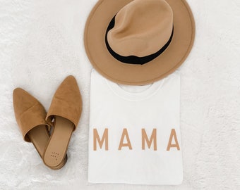 MAMA tee (camel)