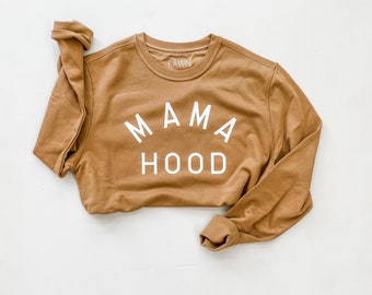 MAMA HOOD camel crew