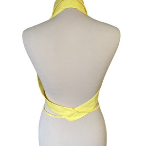 Ceinture de col de chemise jaune Batiste Coton Mode chemise Accessoire à la mode Looks polyvalents réglable taille unique image 9