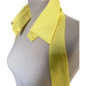 Yellow Shirt Collar Belt Batiste Cotton Shirt Fashion Fashionable Accessory Versatile Looks adjustable one size image 5