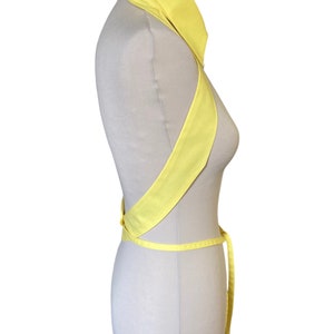 Ceinture de col de chemise jaune Batiste Coton Mode chemise Accessoire à la mode Looks polyvalents réglable taille unique image 4