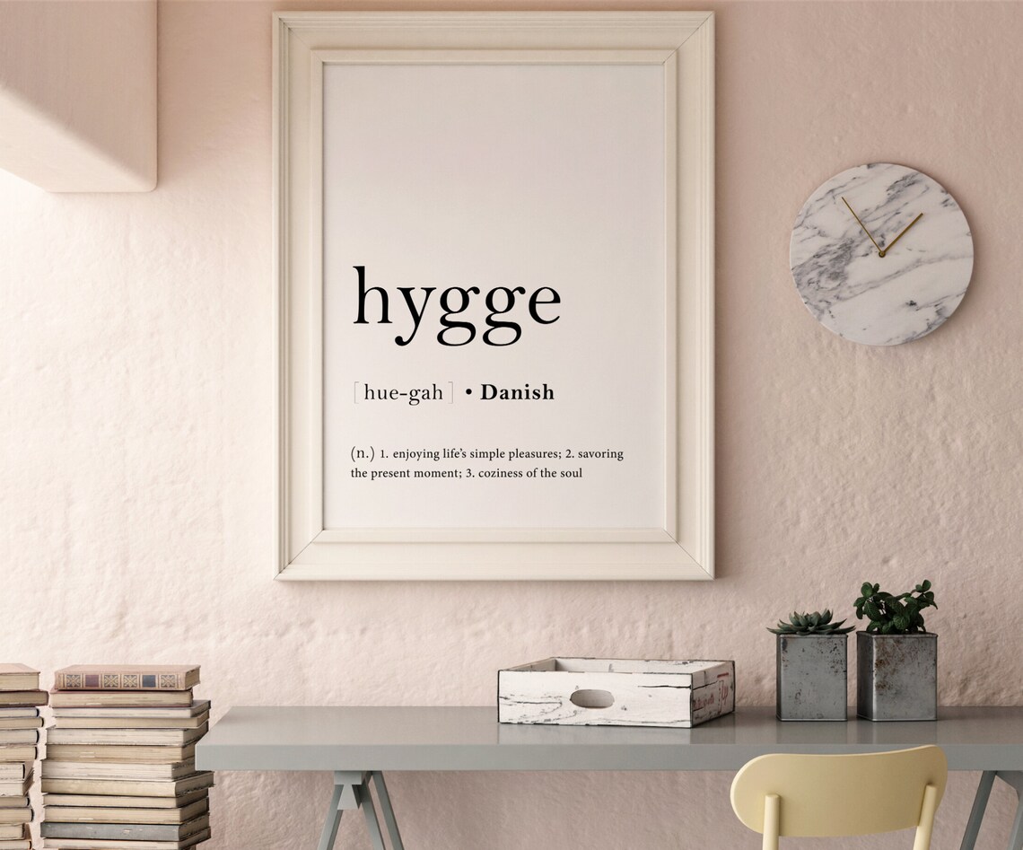 Hygge Definition Print Liesel Wall Art Hygge Printable Hygge Gift