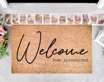 Custom Family Doormat, Personalized, Gift for all occasions