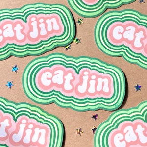 BTS Retro Eat Jin - Vinyl Sticker